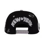 Lost Intricacy Black/White NY Canvas Cap