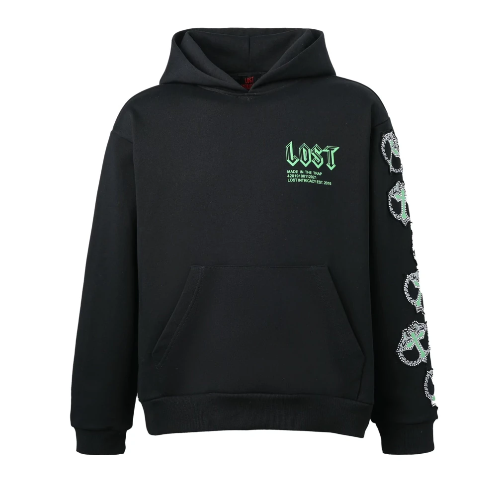 Black Green Mitt Hoodie Lost Intricacy Black Green Mitt Hoodie Lost Intricacy