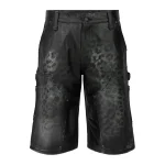 Black Panther Leather Shorts