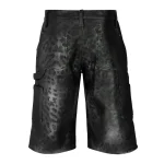 Black Panther Leather Shorts