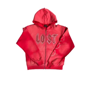 Cherry Zip-Up Hoodie Lost Intricacy