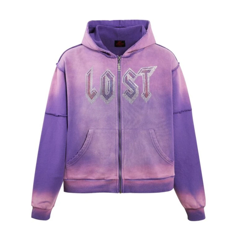 Lost intricacy Dntwatchtv Purple Rhinestone Hoodie Lost intricacy Dntwatchtv Purple Rhinestone Hoodie