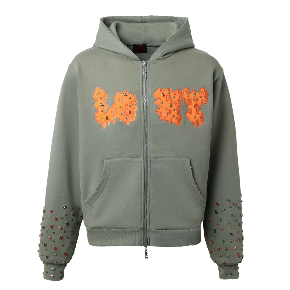 Green/Orange Patch Zip Up Green/Orange Patch Zip Up
