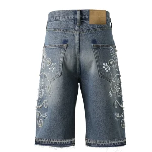 Lace Jean Shorts