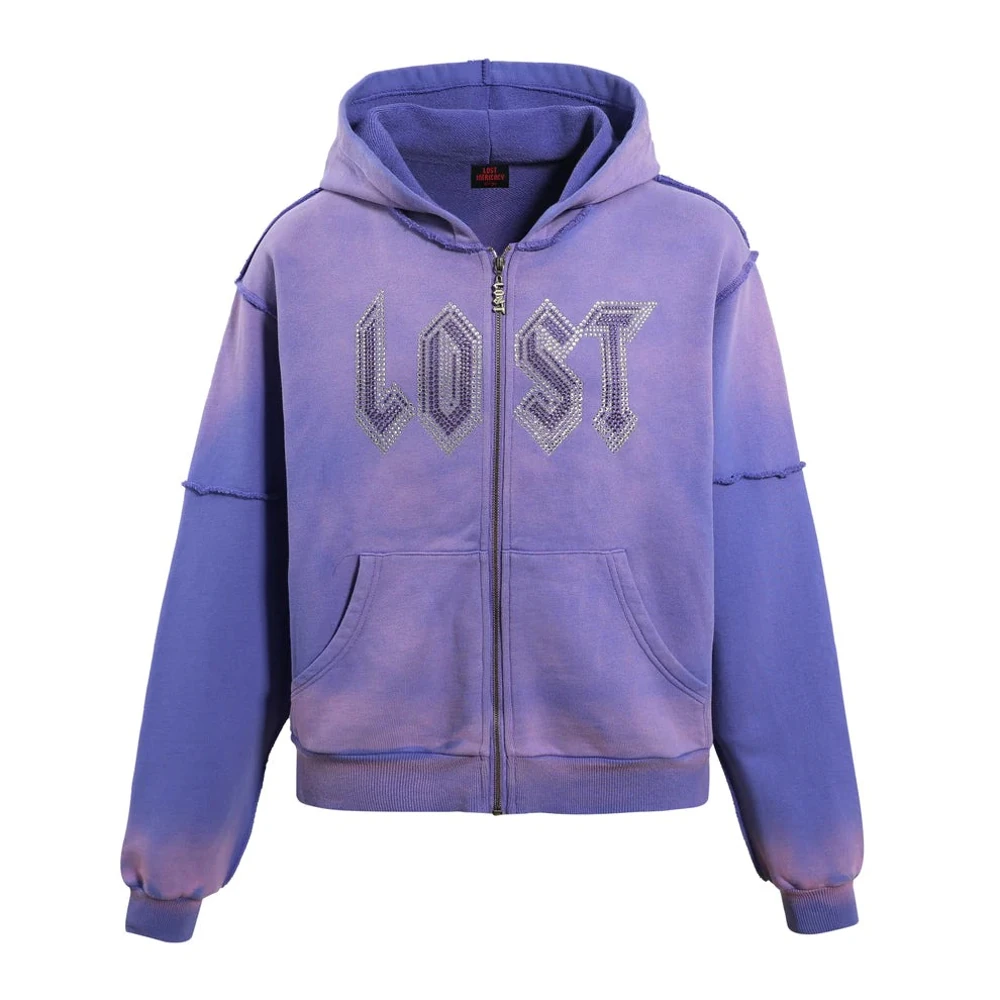 Lavender Rhinestone Z/U Hoodie Lost Intricacy Lavender Rhinestone Z/U Hoodie Lost Intricacy