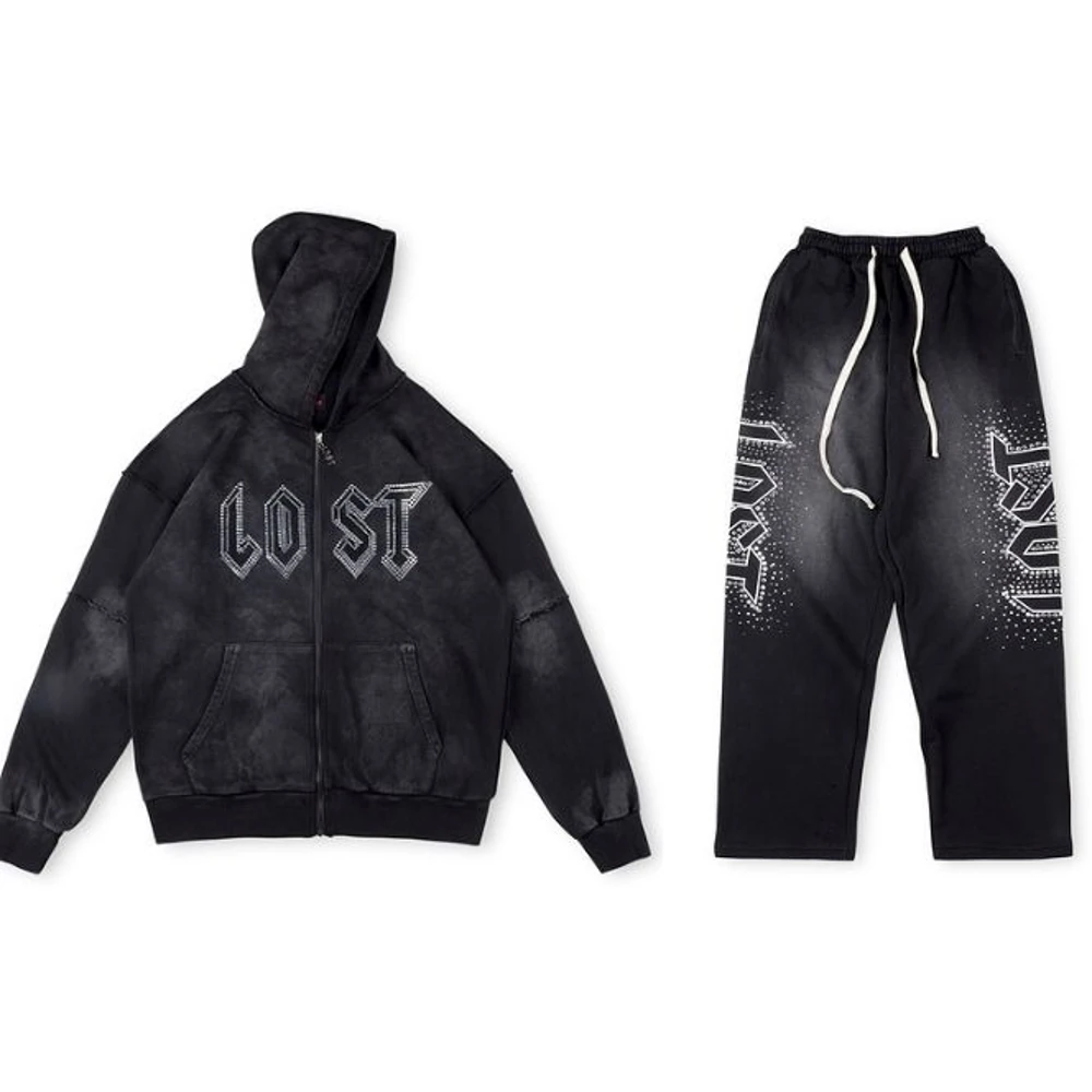 Lost intricacy black staff sweatsuit Lost intricacy black staff sweatsuit