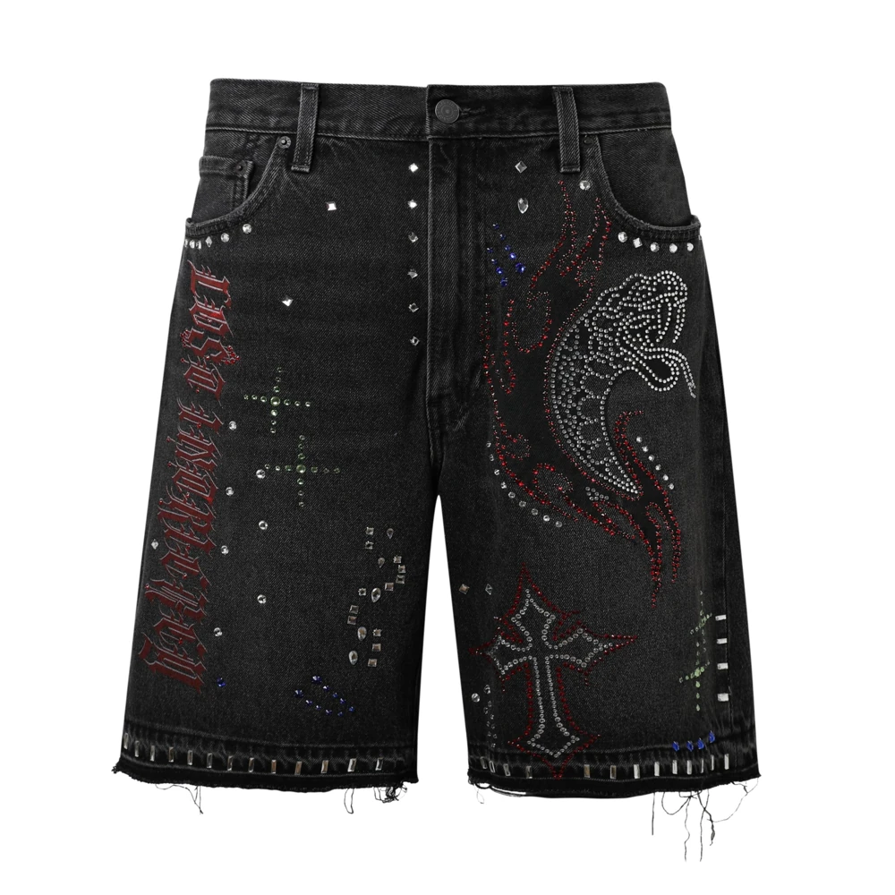 Lost Intricacy Denim Black Shorts Lost Intricacy Denim Black Shorts