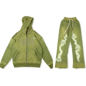 Lost intricacy green sweatsuit