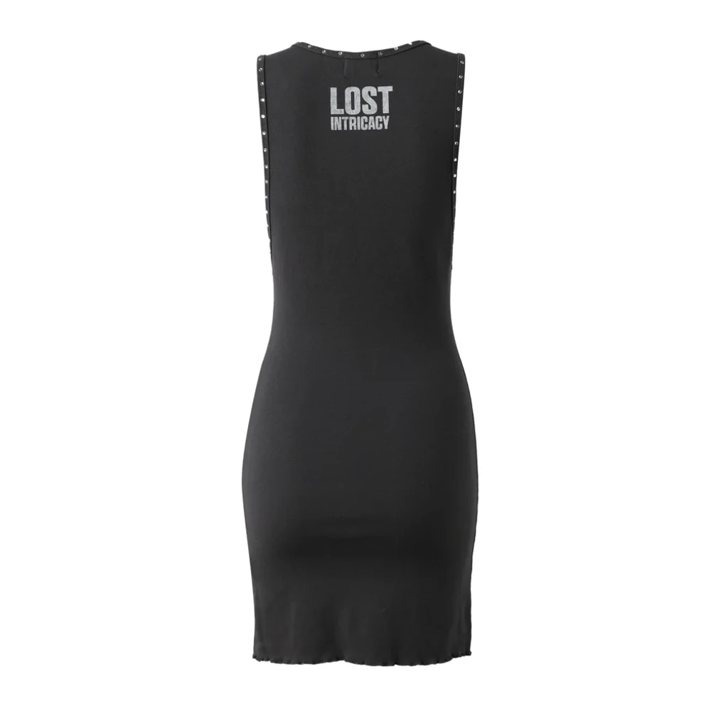 Lost Intricacy Grey Lost Outline Dress