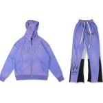 Lost intricacy light blue sweatsuit