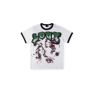 Lost intricacy Logo Printed White T-Shirt