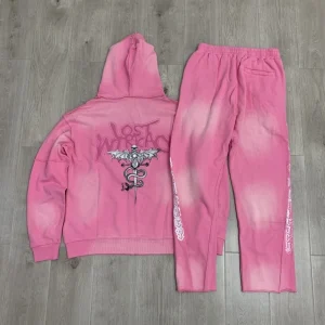 Lost intricacy pink sweatsuit