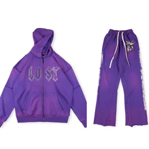 Lost intricacy purple sweatsuit