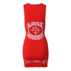 Lost Intricacy Red Icon Dress