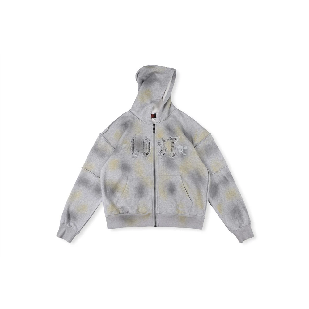 Lost intricacy White zip up hoodie Lost intricacy White zip up hoodie