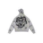 Lost intricacy White zip up hoodie