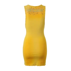 Lost Intricacy Yellow Inverse Dress