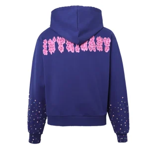Navy/Pink Patch Zip Up