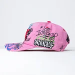 Lost Intricacy Pink NY Canvas Cap