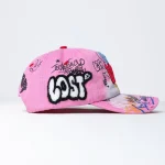 Lost Intricacy Pink NY Canvas Cap