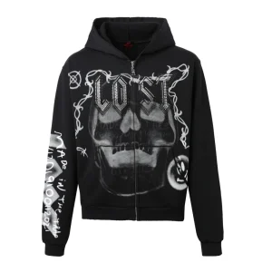 Skull Bound Zip Up