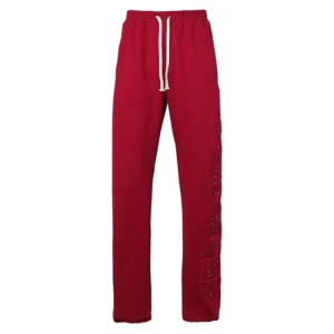 washed red patch sweatsuit