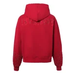 Washed Red Patch Zip Up