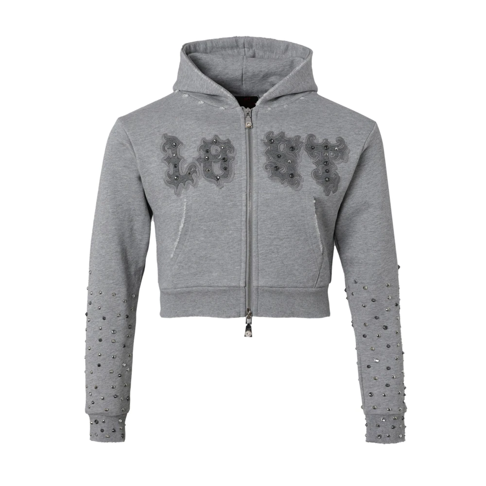 Women’s Ash Grey Patch Zip Up Women’s Ash Grey Patch Zip Up