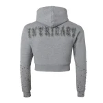 Women’s Ash Grey Patch Zip Up