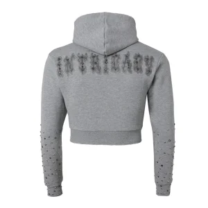 Women’s Ash Grey Patch Zip Up