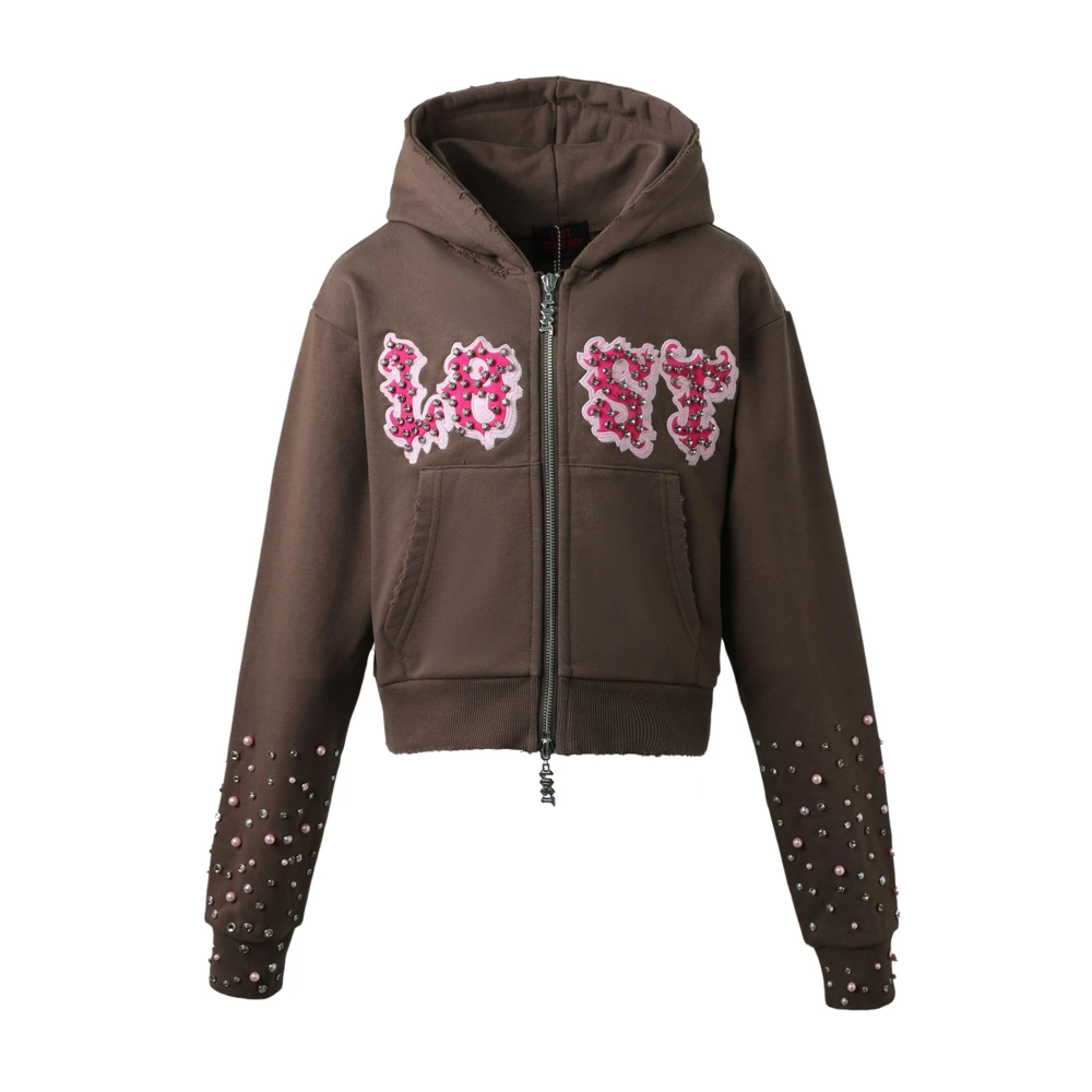 Women’s Brown Patch Zip Up Women’s Brown Patch Zip Up