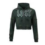 Womens Emerald Zip Up