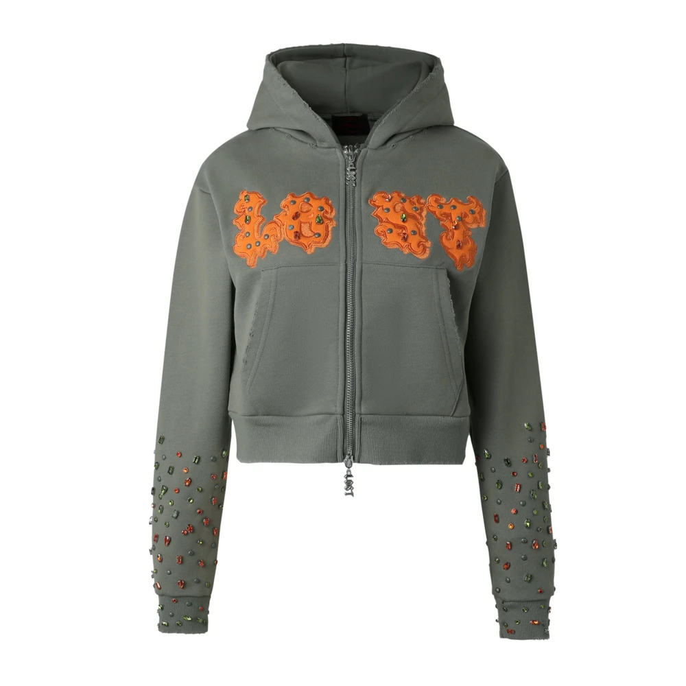 Women’s Green/Orange Patch Zip Up Women’s Green/Orange Patch Zip Up