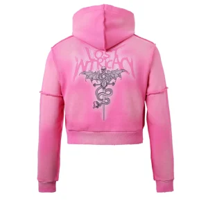 Womens Pink Zip Up