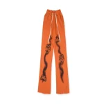 Lost Intricacy Spray Logo Orange Sweatpants